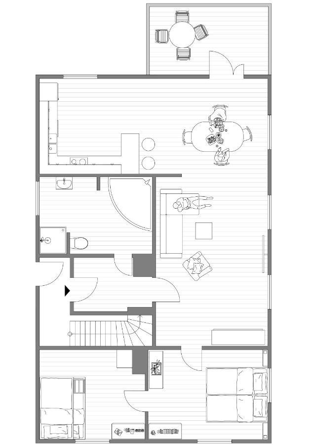Old School Pa Eidslandet - Exclusive Apartment المظهر الخارجي الصورة